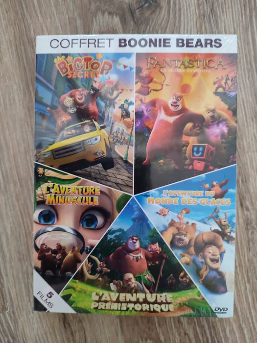Bajki na DVD komplet 5 bajek miś coffret boonie bears