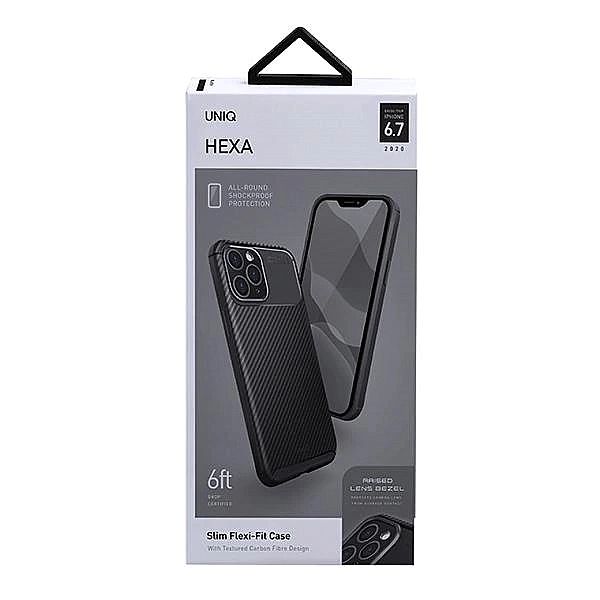 Etui UNIQ Hexa na iPhone 12 Pro Max - czarne