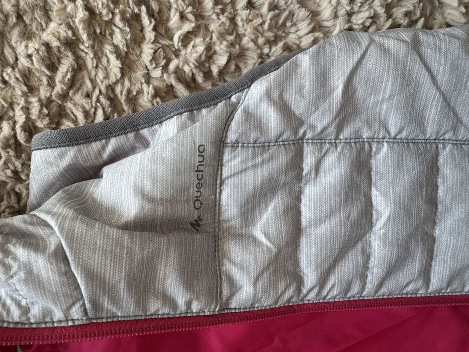 Kamizelka bezrękawnik szary Decathlon dziewczęcy roz.134-146