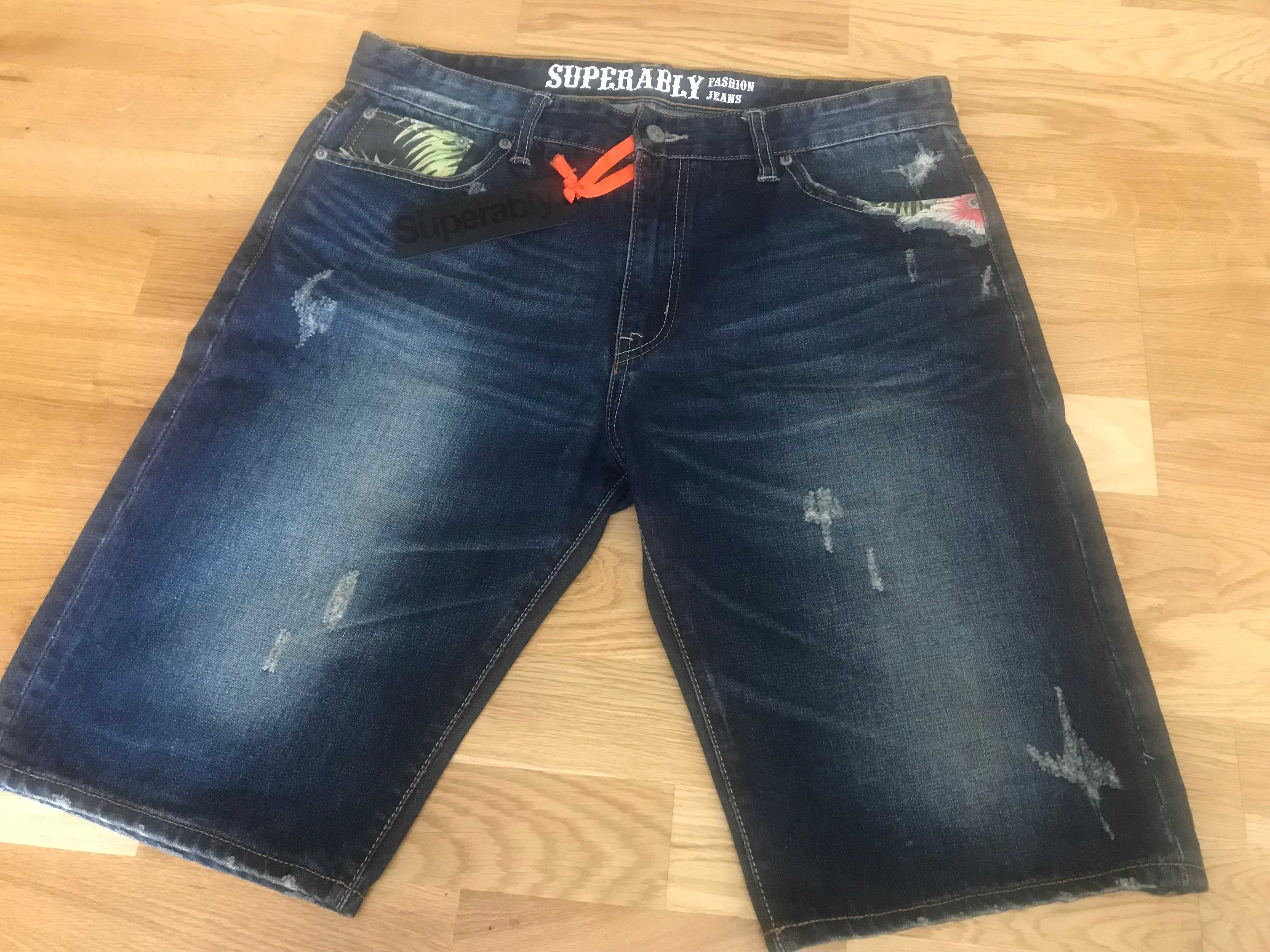 krótkie spodnie spodnie Superably jeans short Superably