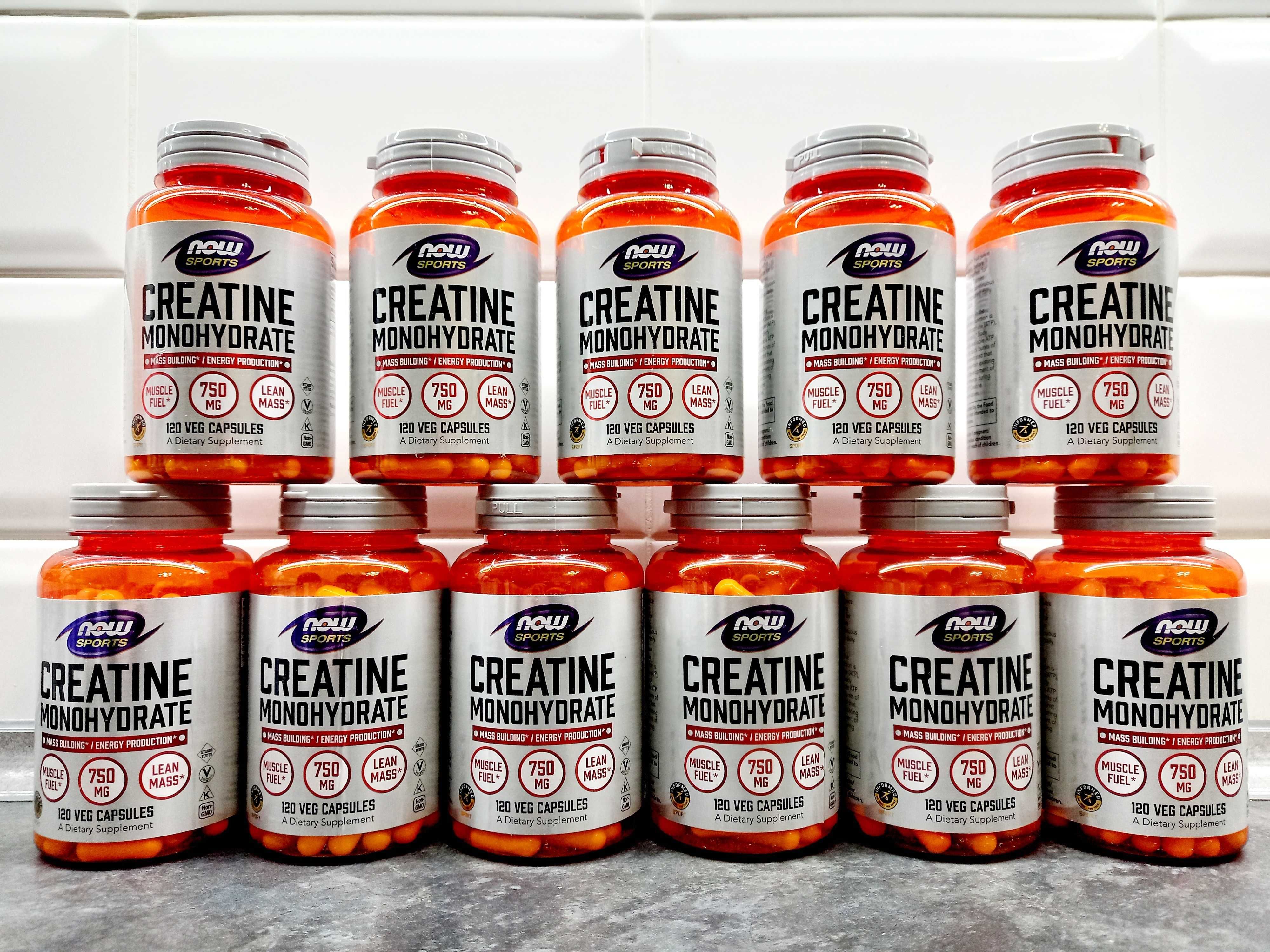 Now Foods, Creatine Monohydrate 750 мг (120 капс.), креатин моногидрат