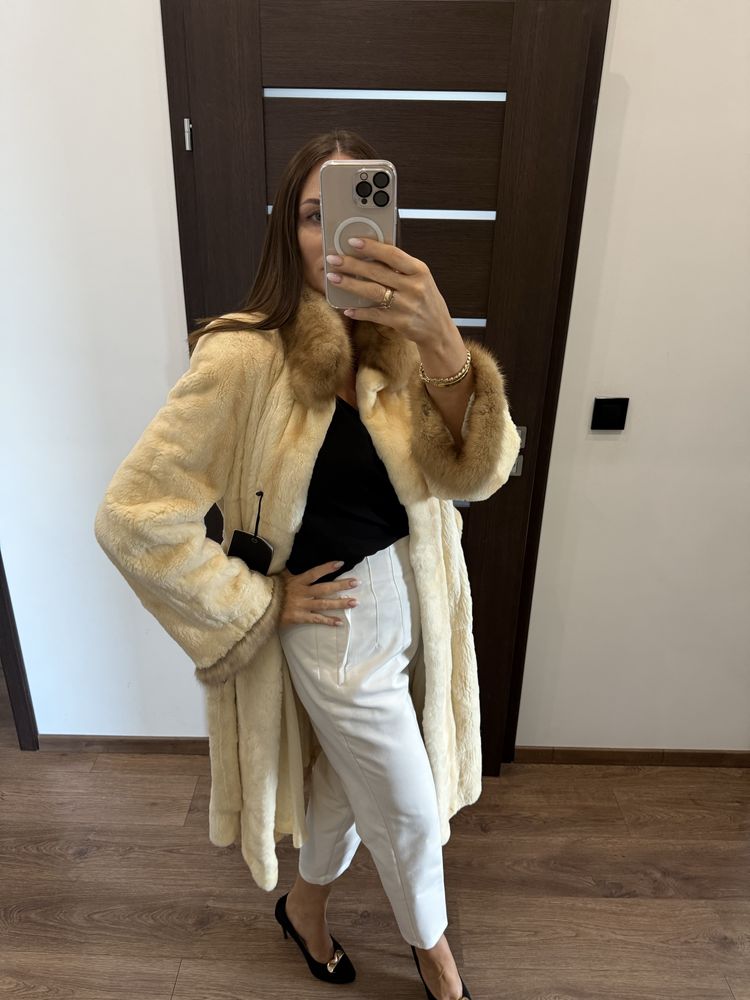 Markowe Futro naruralne z norek, sobole, Mala Mati! Nowe! L