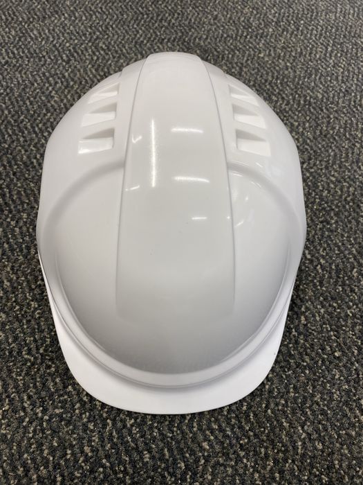 Kask helm budowlany nowy bialy