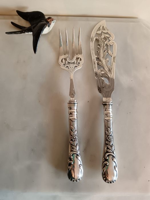 Talheres de servir em prata