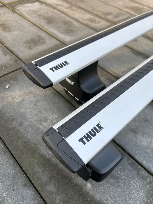 Bagażnik Thule Wingbar Audi A6 C7 C8 Sedan srebrne