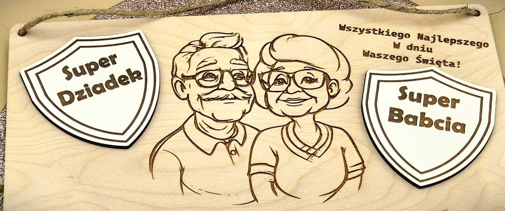 Kalendarz dla Babci i dziadka Dzień babci i dziadka grawer