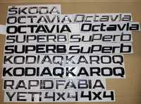 Эмблема Scoda Superb, Octavia, Fabia, Yeti, Kadiaq, Karoq, 4×4 надпись