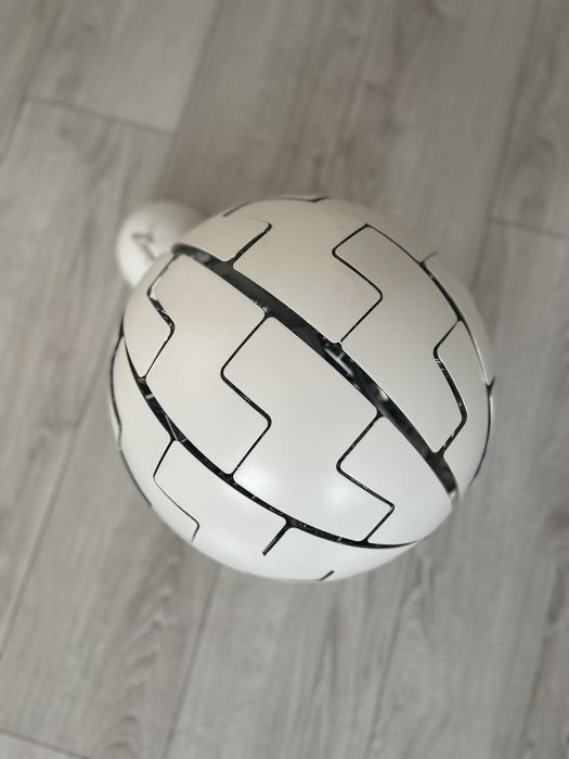 Lampa sufitowa, wisząca biała/srebrna kula