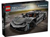 Nowy zestaw LEGO 42173 Technic - Szary hipersamochód Koenigsegg Jesko