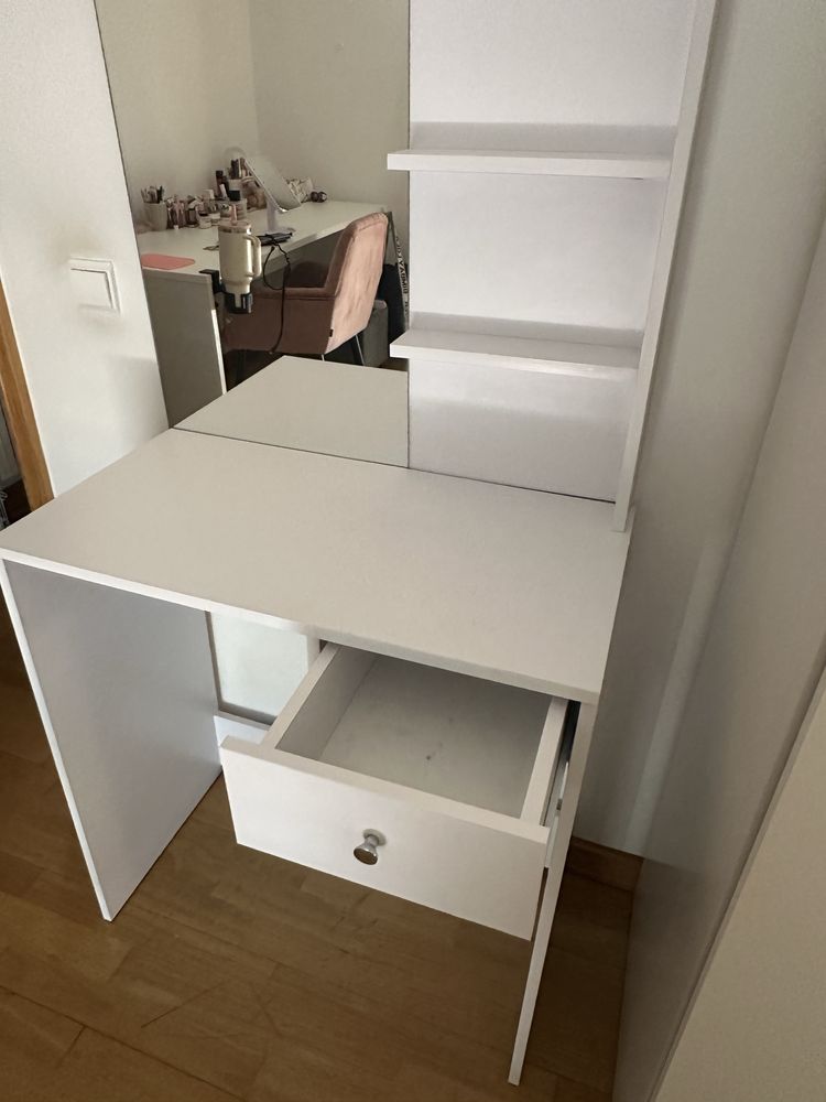 Toucador em aglomerado 75x40x141 cm branco