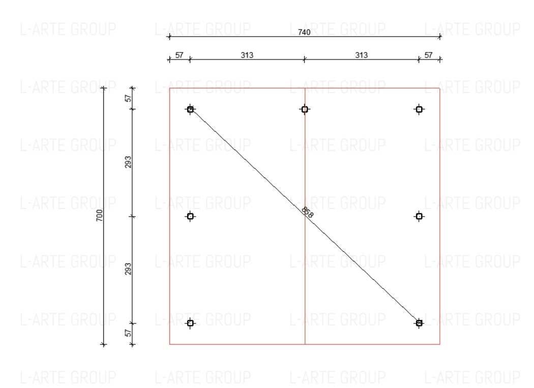 ALHAMBRA Wiata garażowa - Carport 740x700 Producent