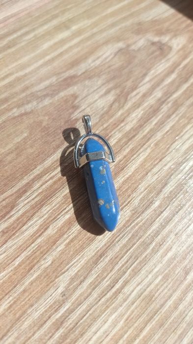 Nowa zawieszka z kamienia- lapis lazuli; goth
