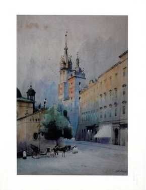 Pocztówka Stanisław Tondos Kraków Rynek Główny 1880 rok