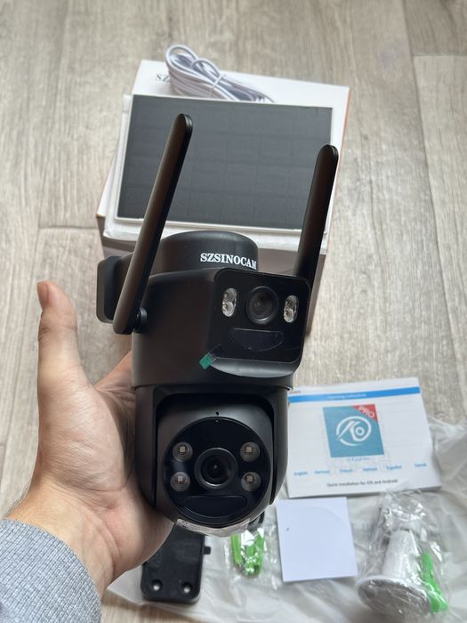 ‼️Вулична камера відеоспостереження 4G з Сонячною Батареєю