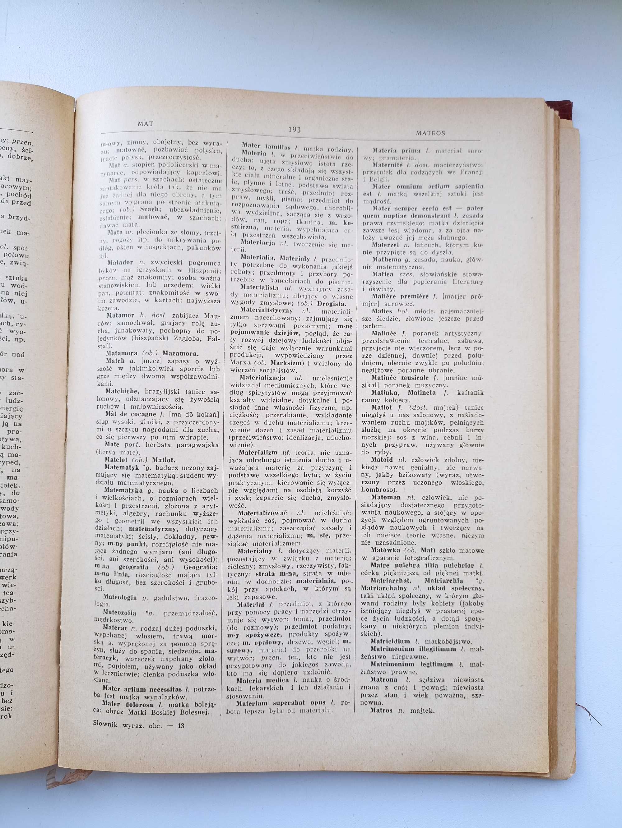 М. Аркта словарь иностранных слов  1937 на польском языке