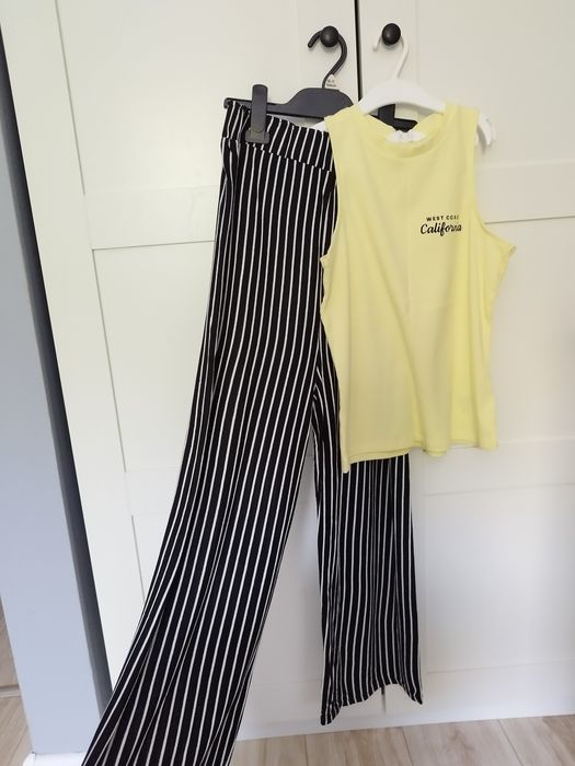 Spodnie i top roz.164 firmy H&M