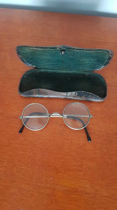 okulary antyk przedwojenne + etui