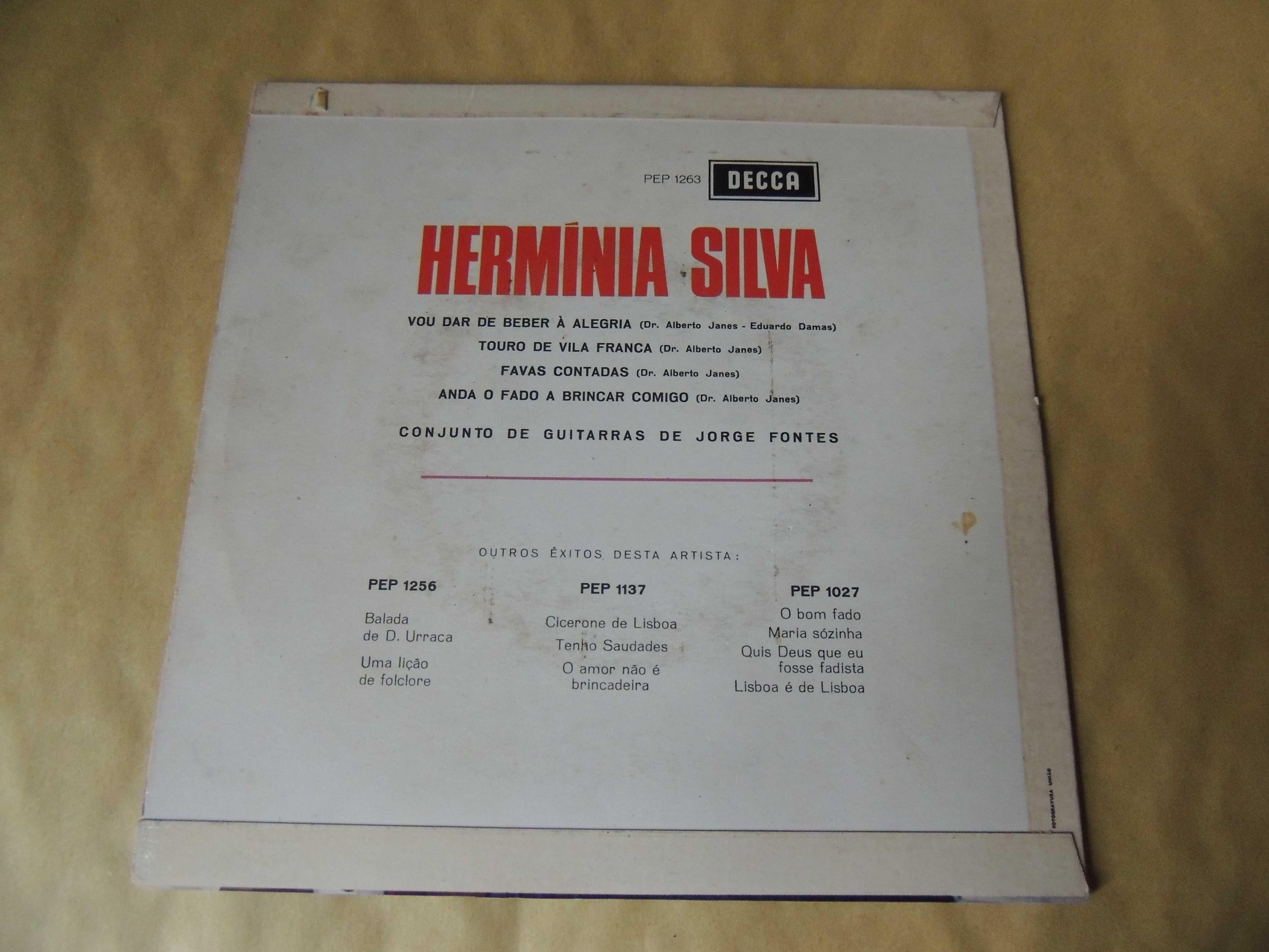 Vinil: Hermínia Silva - Vou dar de Beber Á Alegria