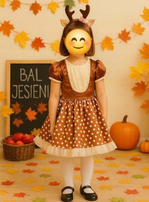 Strój Jelonka / Sarenki dla Dziewczynki -
idealny na Bal Jesieni