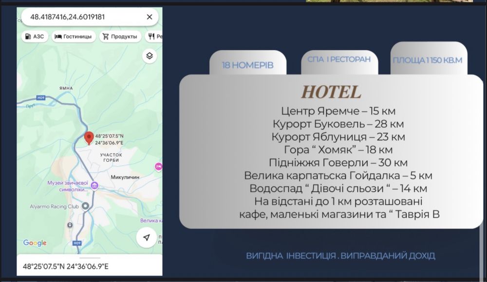 Продаж готелю Микуличин