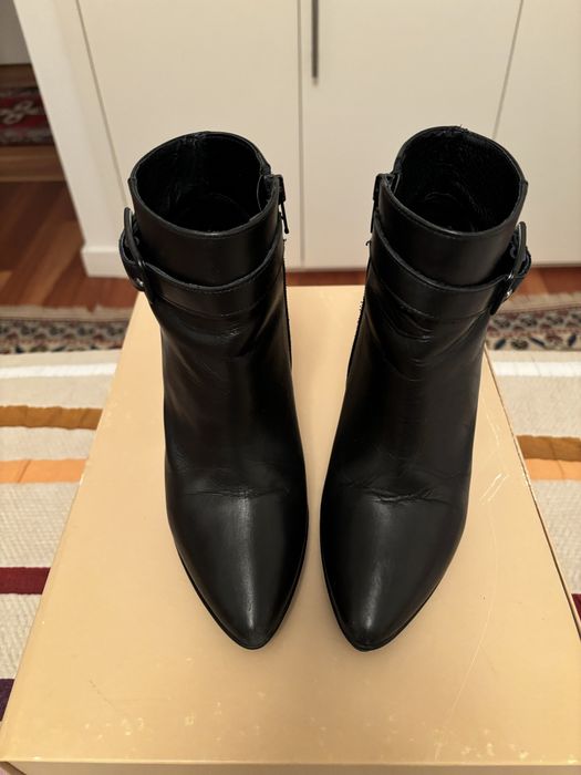 Botas salto alto em pele Foreva nr 37