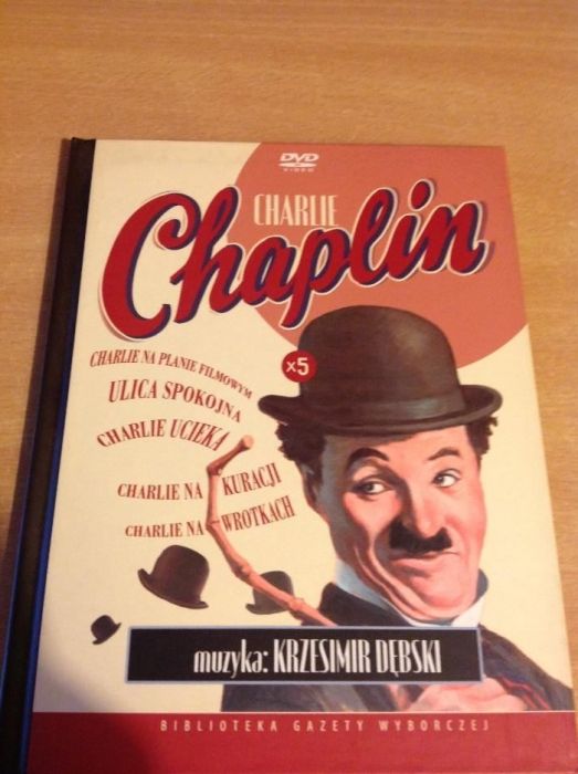 Pięć filmów DVD Charlie Chaplin (1 płyta DVD)