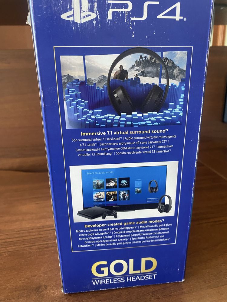 Słuchawki PS4 GOLD