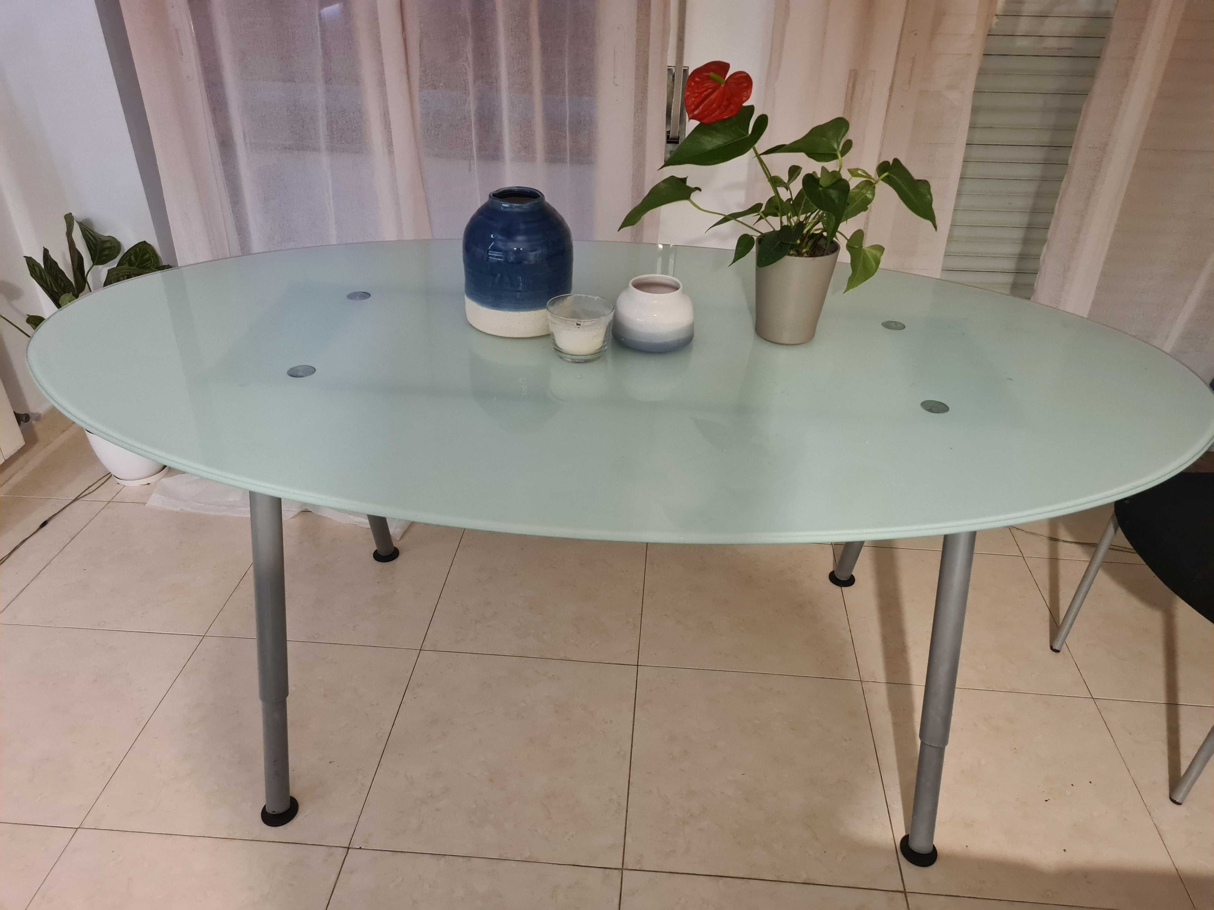 Mesa de vidro ikea