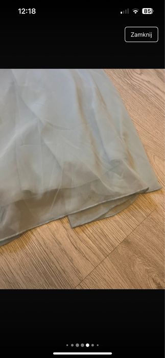 Niebieska suknia długa