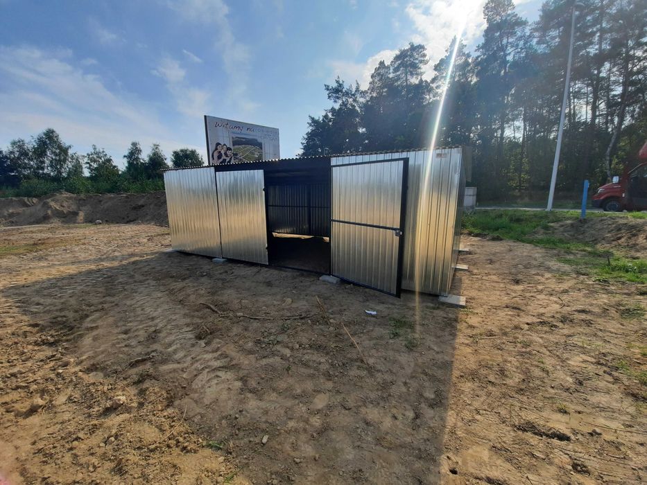 Garaż Blaszany - DREWNOPODOBNY- 3x5 – NISKA CENA  - Blaszak - ESSTAL*