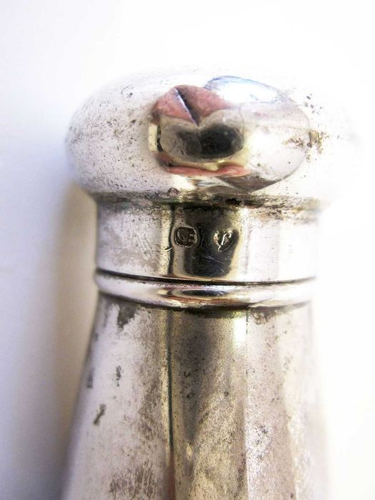 antigo paliteiro em prata portuguesa contrastada