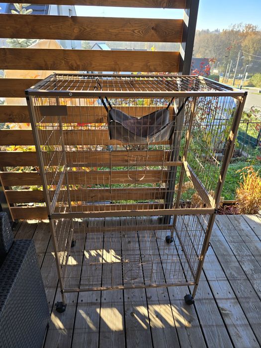 Klatka dla gryzoni duża metalowa pawhut 80 x 52 x 128 cm
