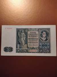 Banknot 50 złotych 1941 UNC-