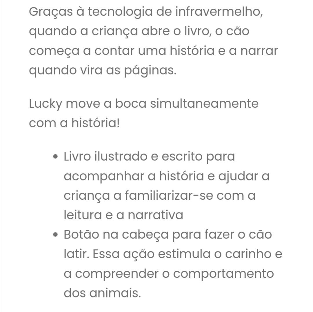 Cão Lucky contador de histórias Chicco