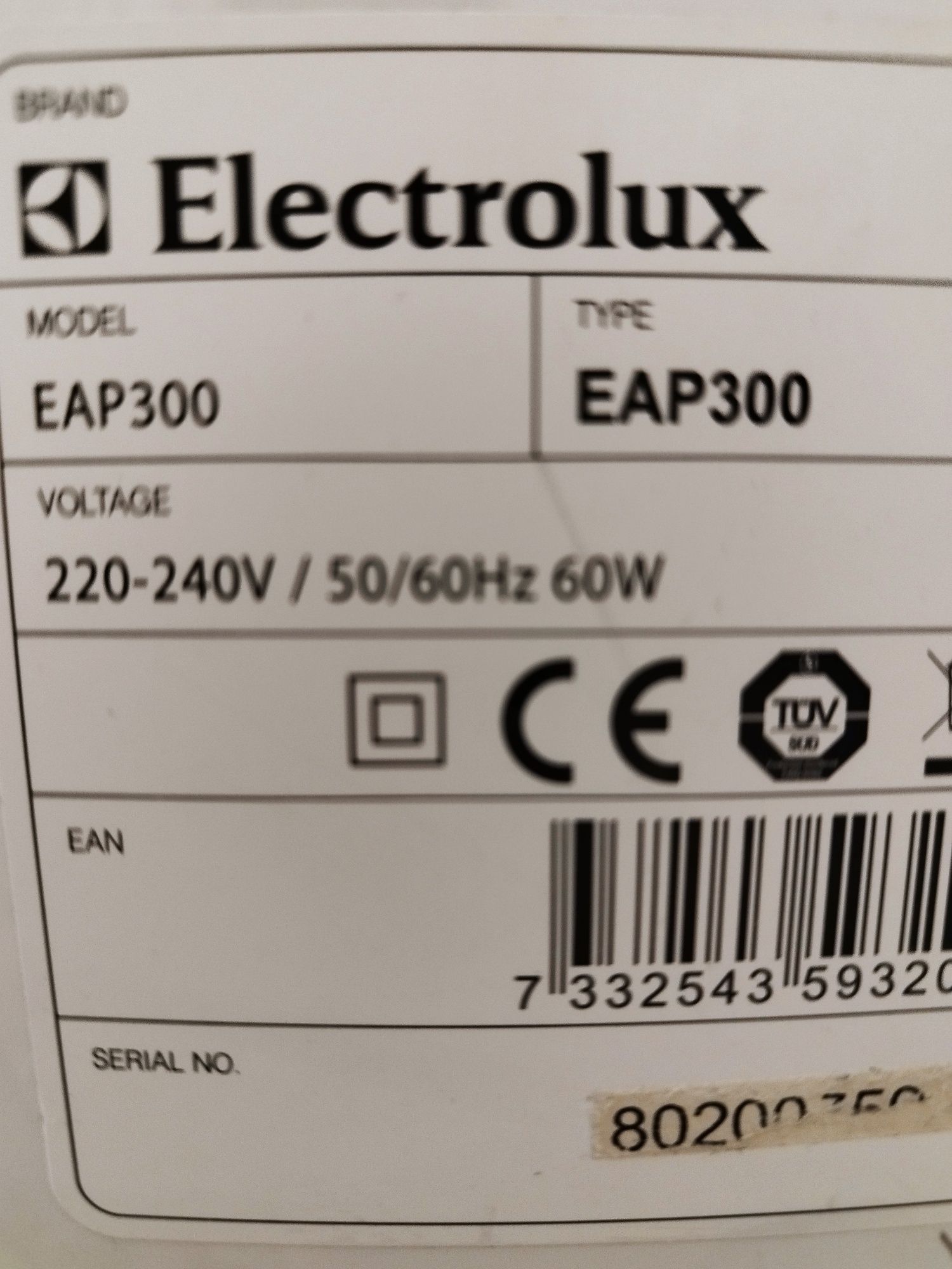 Oczyszcza  powietrza Elektrolux EAP300