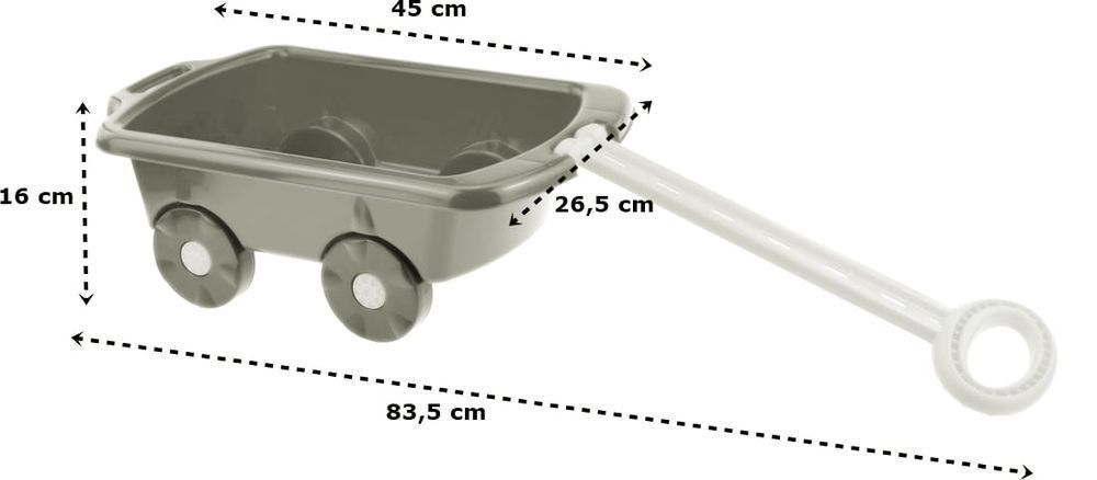 Wózek Taczka Do Piasku Z Rączką Polski Produkt Róż Superzabaweczki