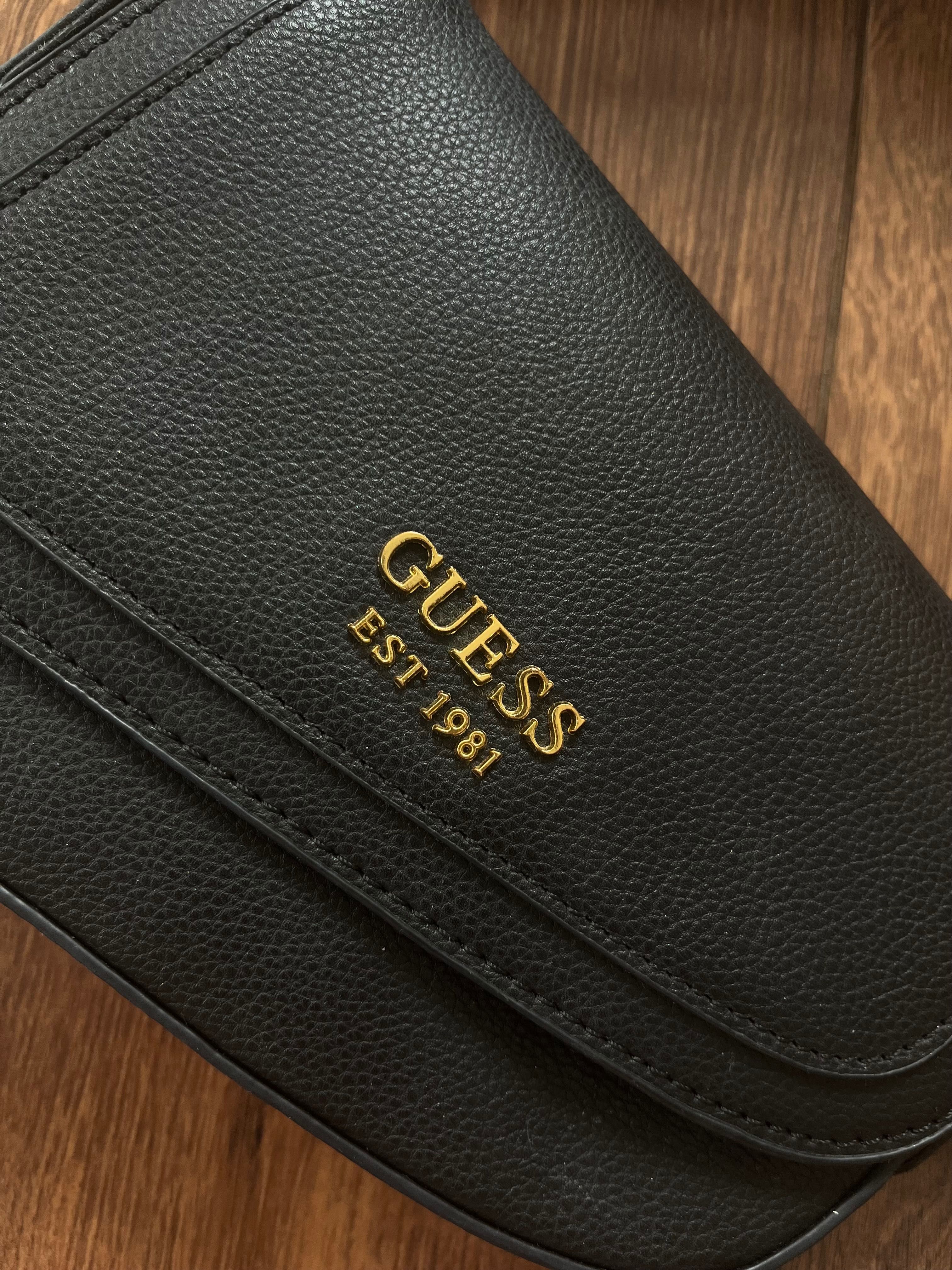 Сумка Guess сідло чорна