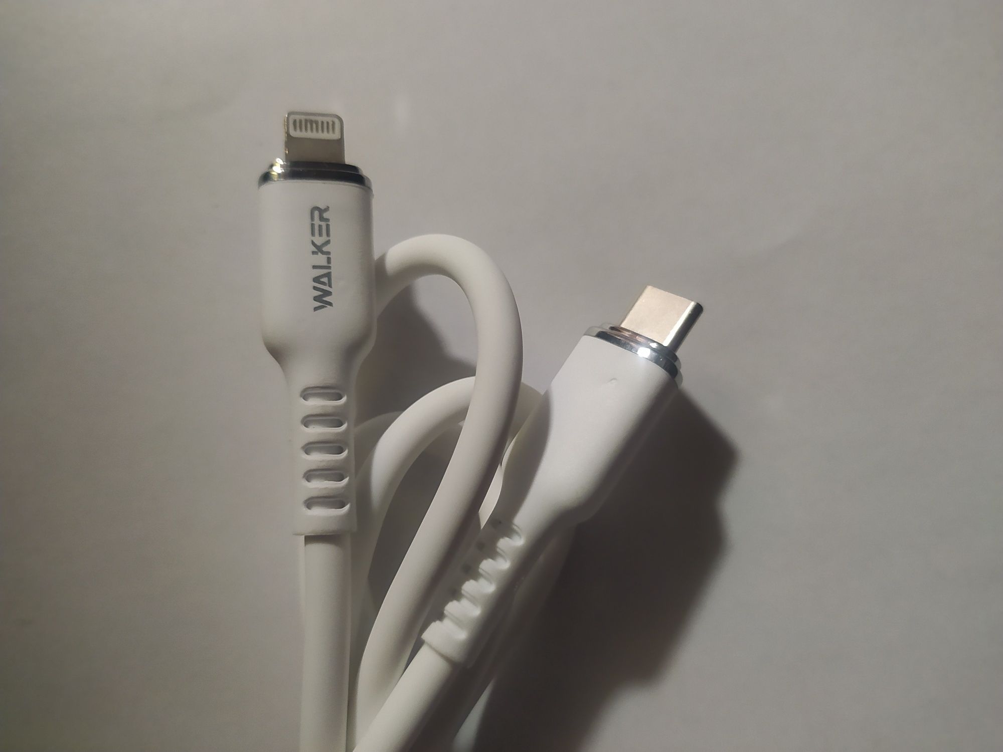Walker USB cable WALKER C830 Type-C to Lightning white
