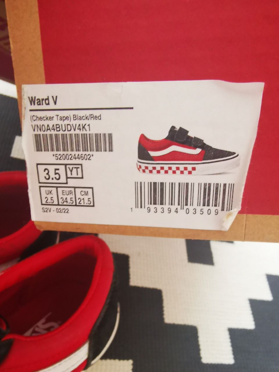 Vans tamanho 34,5