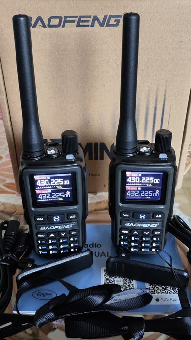 Zestaw 2x Krótkofalówka baofeng uv-5r mini radiotelefon nowe