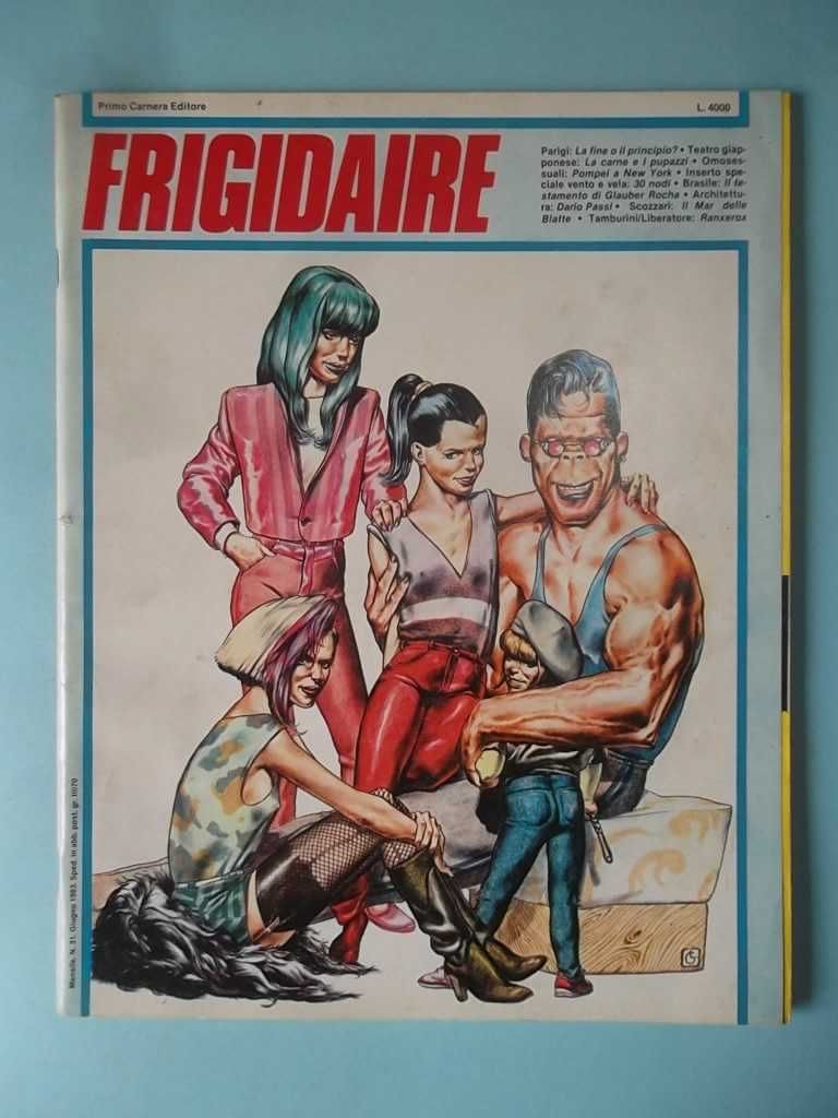 FRIGIDAIRE - Revista BD alternativa italiana, anos 80 Lote 9 edições