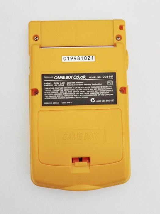 Game boy color amarelo
