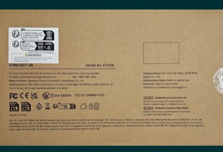 Tablet dla dzieci kids Aumi nowy 10 cali