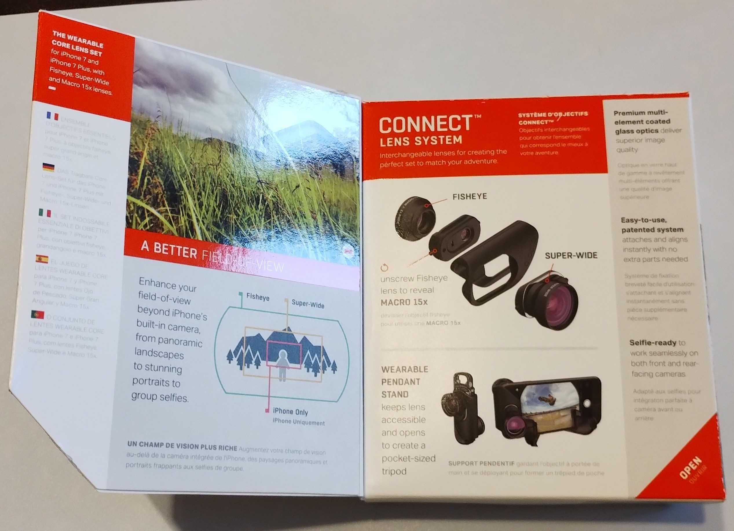 Zestaw soczewek Olloclip Core do iPhone'a 7 i 7 Plus