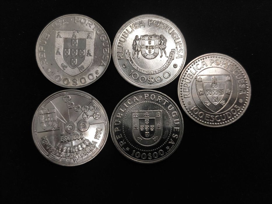 5 moedas de 100$ Comemorativas - (Conjunto 3.5€) #1