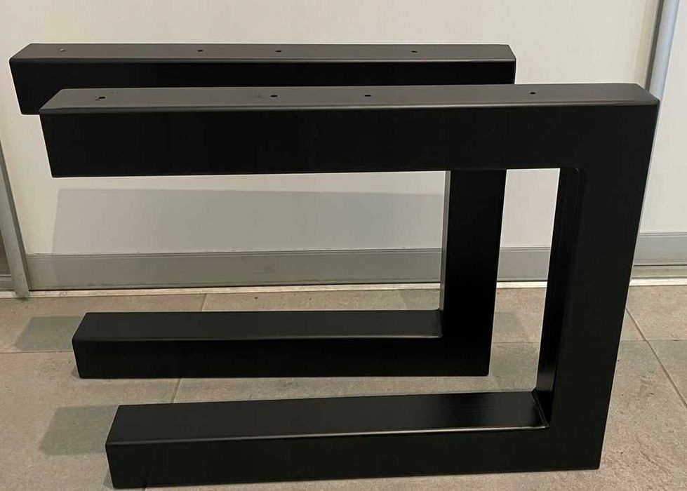 NOGI METALOWE DO STOŁU TYP C LOFT  2 szt. Malowane proszkowo Solidne