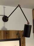 Lampa ścienna/kinkiet czarna, miedziana, loft! +GRATIS!