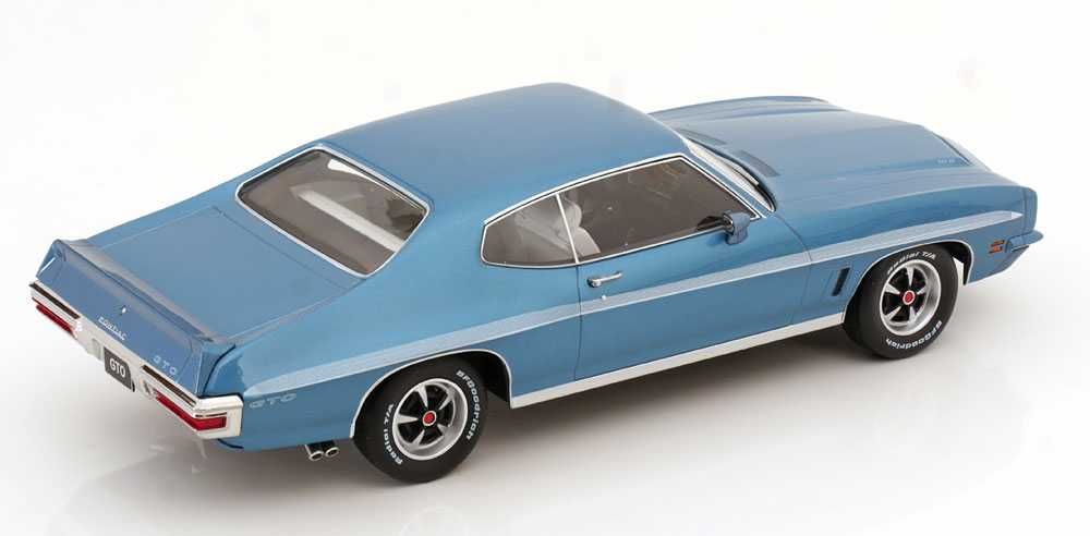 Model 1:18 KK-Scale Pontiac LeMans GTO 1972 light blue metallic