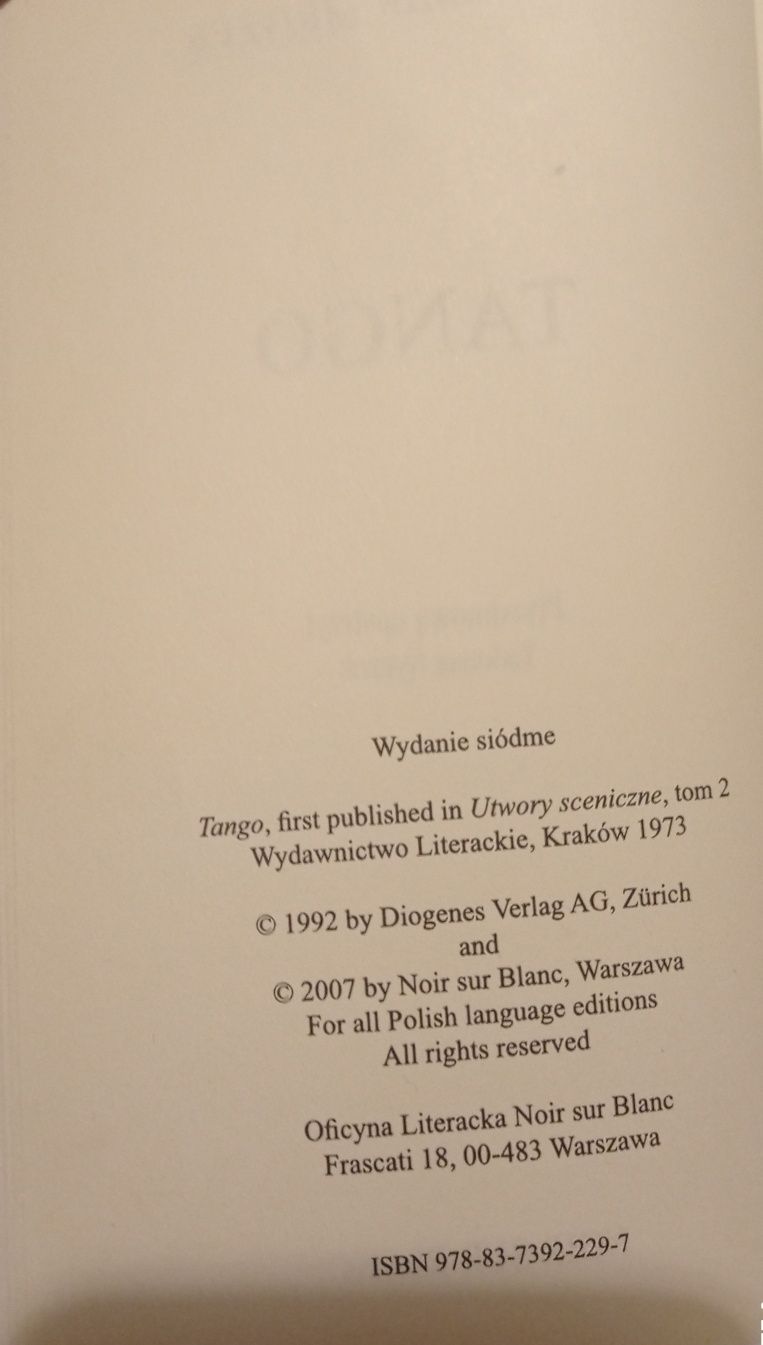 Tango Sławomir Mrożek