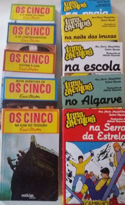 Livros Juvenis - Uma aventura - Os cinco